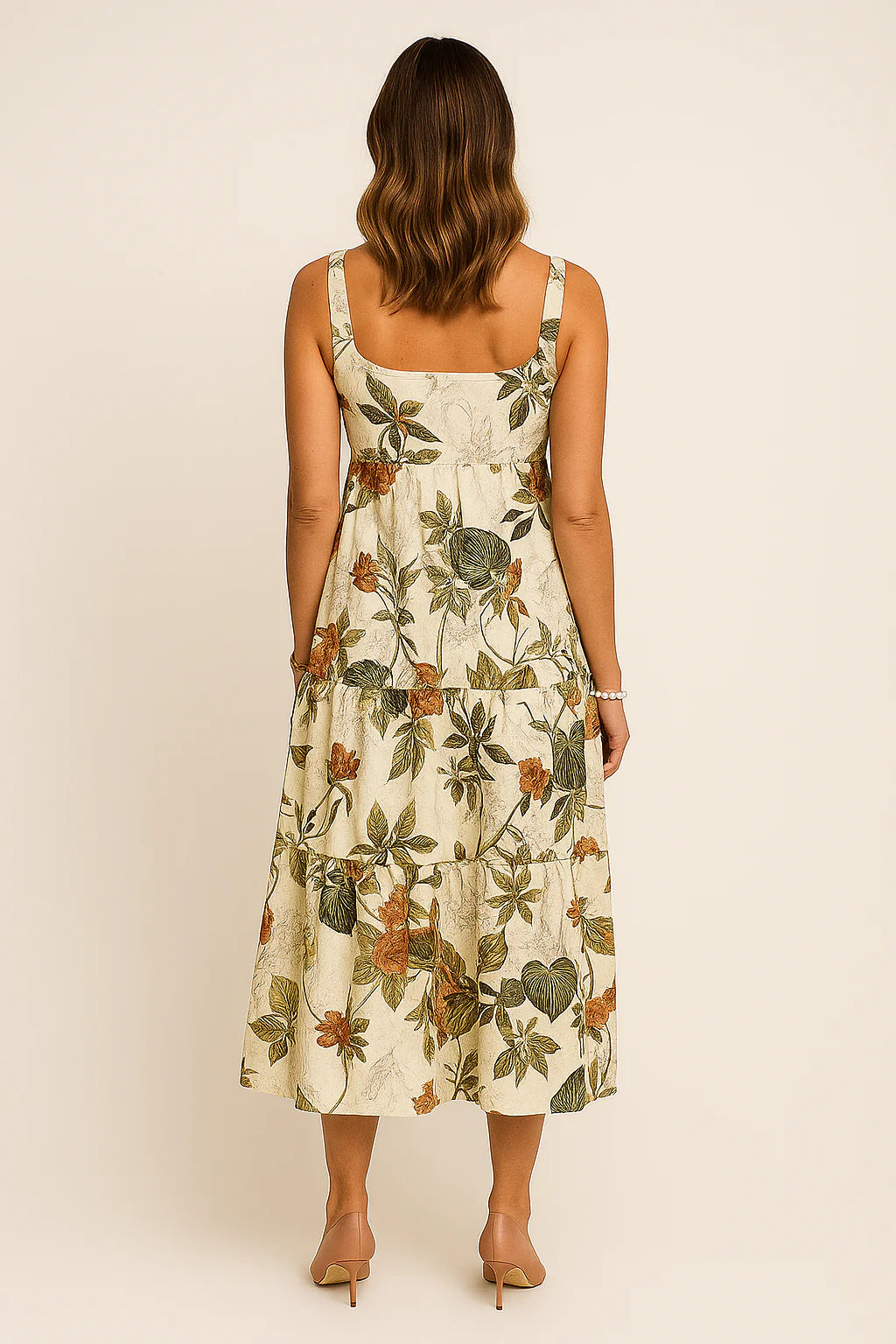 Vestido Flora Longo sem Mangas [Lançamento 2025]