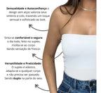Cropped Top Faixa Tomara Que Caia Tube Blogueira Sensual