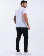 Calça Skinny Preta Masculina Jeans Com Elastano Lycra