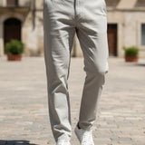 Calça De Sarja Masculina Bolso Faca/embutido C/ Lycra