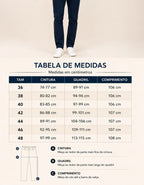 Calça Sarja Masculina Social Slim Elastano Bolso Embutido
