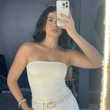 Cropped Top Faixa Tomara Que Caia Tube Blogueira Sensual