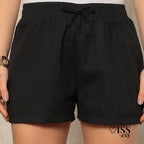 Shorts Bermuda Linho Feminino Cintura Alta Casual Praia