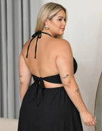 Macaquinho Vestido Festa Plus Size Short Saia Soltinho Luxo