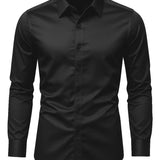 Camisa Social Masculina Slim Fit Premium Passa Facil