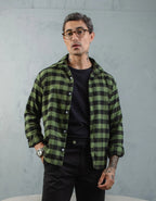 Camisa Social Masculina Xadrez Manga Longa Casual Inverno