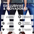 Kit 3 Calças Jeans Masculina Modelo Slim Envio Imediato
