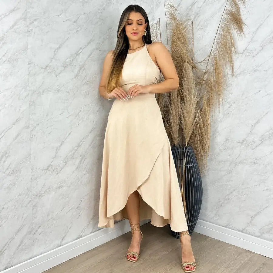 Conjunto Saia + Cropped Modelo Vestido, Social Saia Envelop