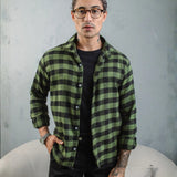 Camisa Social Masculina Xadrez Manga Longa Casual Inverno
