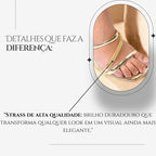 Sandalia Feminina Rasteirinha Calce Fácil Prática Moderna