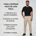 Calça Masculina De Sarja Premium Esporte Fino Bolso Faca