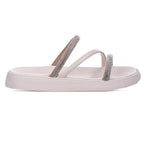 Sandalia Papete Moleca Feminina Tiras Strass Macia Original
