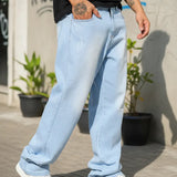 Calça Bag Masculina Jeans Balão Casual Moderna Estilo Larga