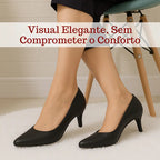 Scarpin Sapato Feminino Salto Baixo Fino Social Confortável