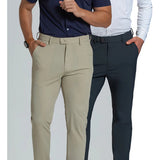 Kit 2 Calça Masculina Alfaiataria Poliamida Social Premium