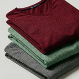 Kit 03 Camisetas Basica Gola V Masculinas Camisa Slim Fit Lisa