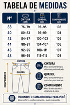 Calça Jeans Masculina Tradicional Corte Reto