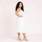 Kit 2 Saia Midi Branca Preta Plissada Plus Size Evangélica