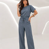Conjunto Feminino Casual Bia Marrant Cinza