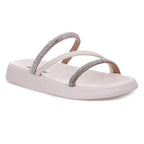 Sandalia Papete Moleca Feminina Tiras Strass Macia Original