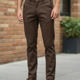 Calça Sarja Masculina Alfaiataria Bolso Faca Tradicional