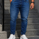 Calça Masculina Jeans Sarja Plus Size Slim Tamanhos Grandes