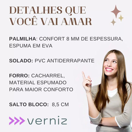 Scarpin Sapato Feminino Salto Alto Grosso Confortável Scapin