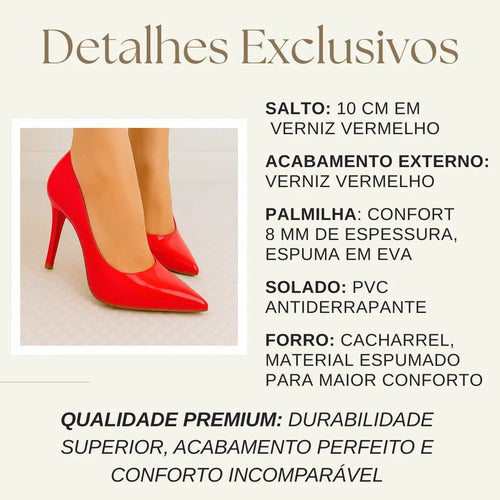 Scarpin Sapato Feminino Salto Alto Fino Confortável Scapin