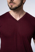 Kit 03 Camisetas Basica Gola V Masculinas Camisa Slim Fit Lisa