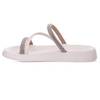Sandalia Papete Moleca Feminina Tiras Strass Macia Original