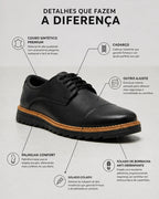 Sapato Social Masculino Oxford Moderno Qualidade Confortável