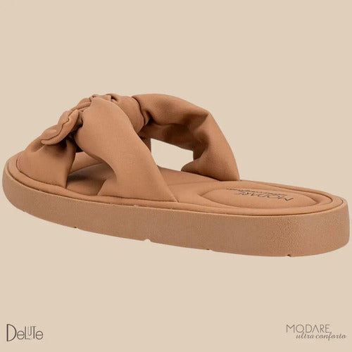 Sandalia Feminina Slide Laço Ortopedico Sola Antiderrapante