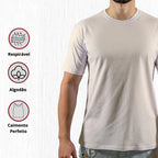 Kit 6 Camisetas Premium Brancas 100% Algodão Premium
