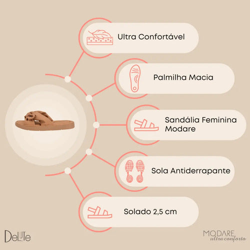 Sandalia Feminina Slide Laço Ortopedico Sola Antiderrapante