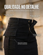 Saia Cargo Feminina Cintura Alta Com Lycra Levanta Bumbum
