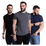 Kit 3 Camisetas Premium Minimalista Anti-amassado Slim Vs