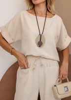 Conjunto Feminino Casual Bia Marrant Crú