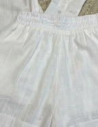 Conjunto Fêmea Linho Camisa E Short Forro Premium Importado