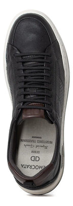 Sapatênis Masculino Democrata Denim Mike Casual Couro