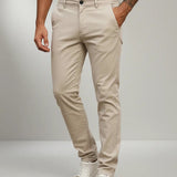 Calça Masculina De Sarja Premium Esporte Fino Bolso Faca