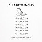 Bota Coturno Salto Baixo Aplicação Metal Preto