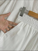 Conjunto Fêmea Linho Camisa E Short Forro Premium Importado