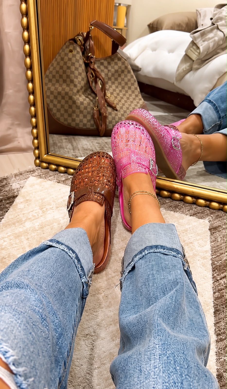 Mule Feminino Breeze Tramado