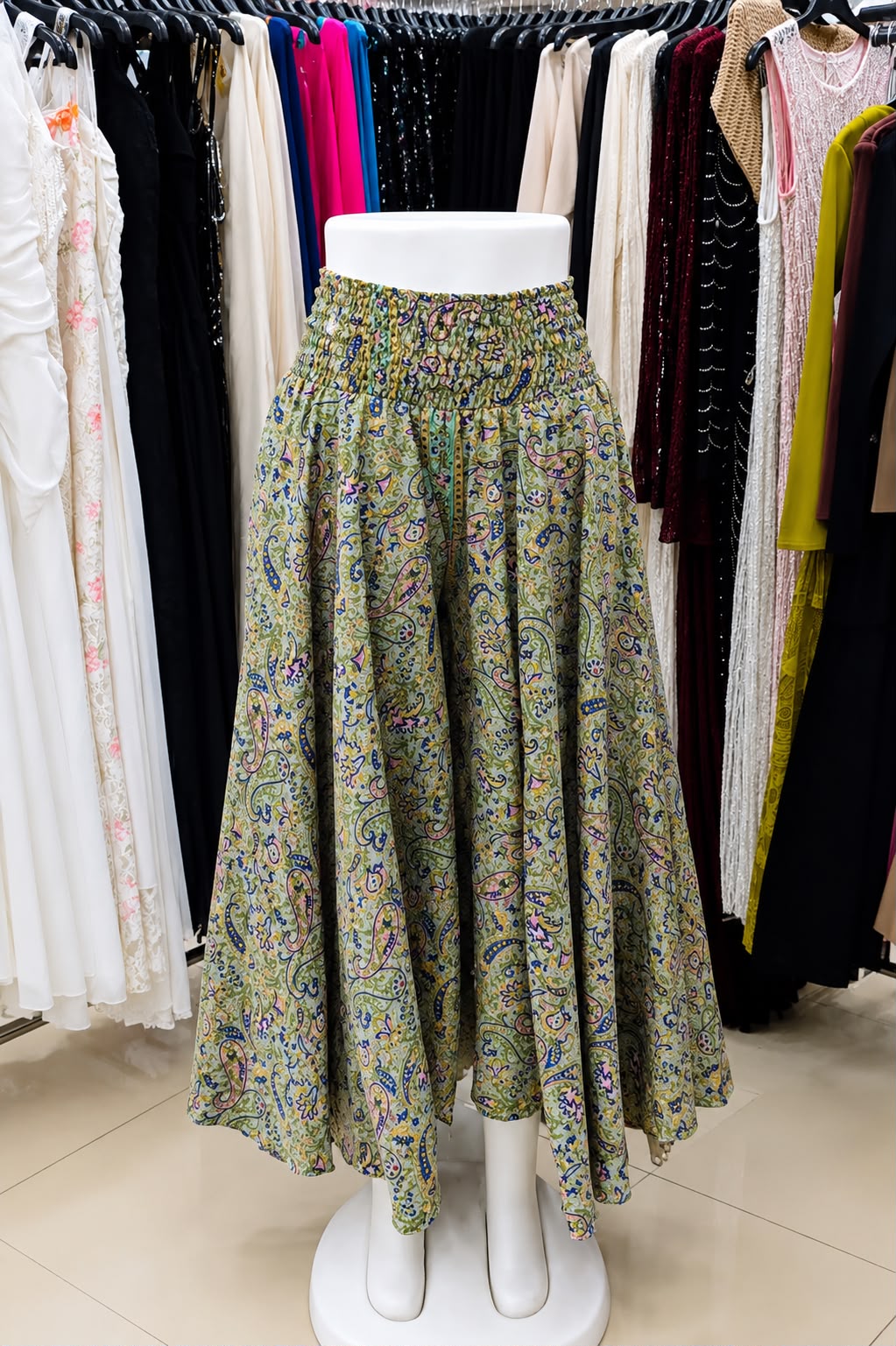 Calça Pantalona Estampa Paisley