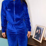 Conjunto Feminino Plush Veludo Premium – Azul Royal