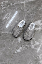 Mule Feminino Trama Metalizada Prata