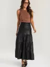 Blusa Regata Canelada 100% Algodão Helô Marrom Cacau