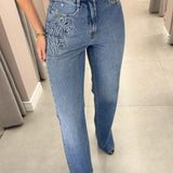 CALÇA WIDE LEG JEANS MELISSA