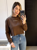 MOLETOM CROPPED BÁSICO FLANELADO LAIS