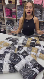 Kit 4 Regatas Caneladas Femininas Premium